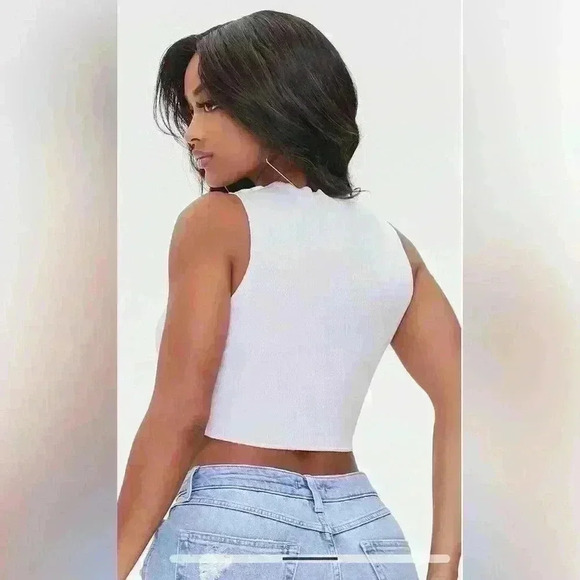 Reworked Handkerchief Crop Top - Picture 2 of 6